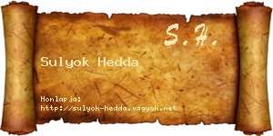 Sulyok Hedda névjegykártya